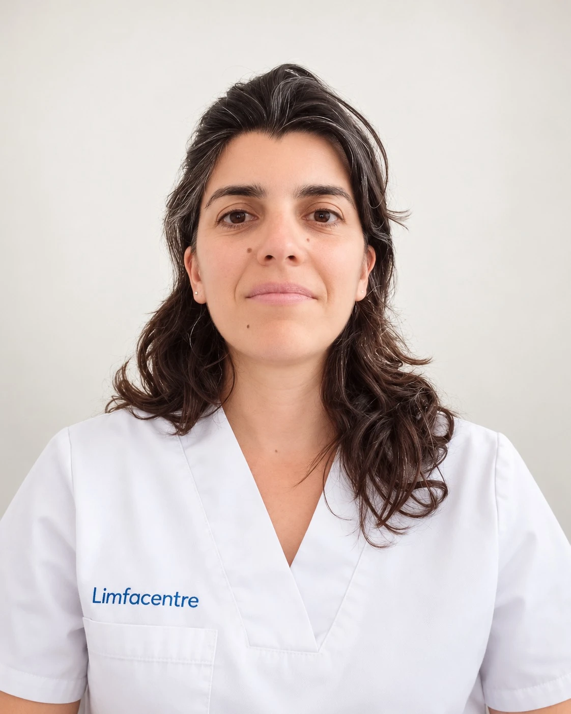 Lucía Contreras, fisioterapeuta, con los brazos cruzados